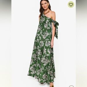 Floral Green Maxi Dress